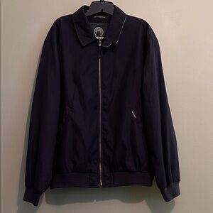 Weatherproof Men's Microfiber Golf Jacket in Navy Blue Size L